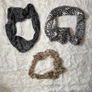 Lot of 3 Dress Scarves - Prints